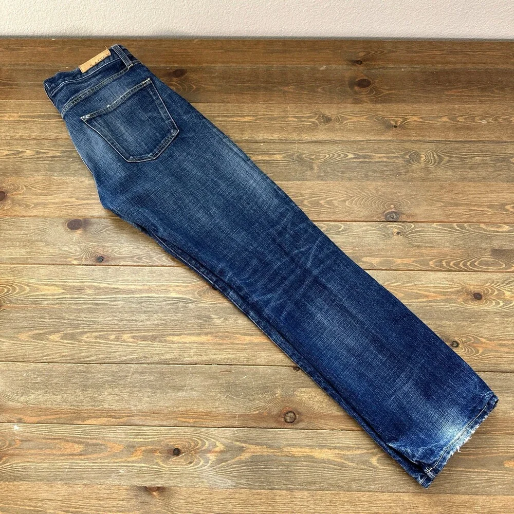 Saitex Men’s Jeans 30x29 Button Fly Medium Wash Straight Fit Sustainable Company - Picture 12 of 15